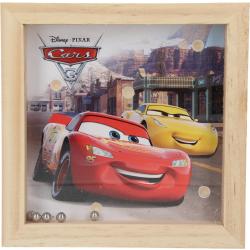 Disney Pixar Cars Houten Geduldsspel met 5 Balletjes – 14x14cm | Geduldspuzzel | Uitdagende Puzzels | Behendigheids Spel